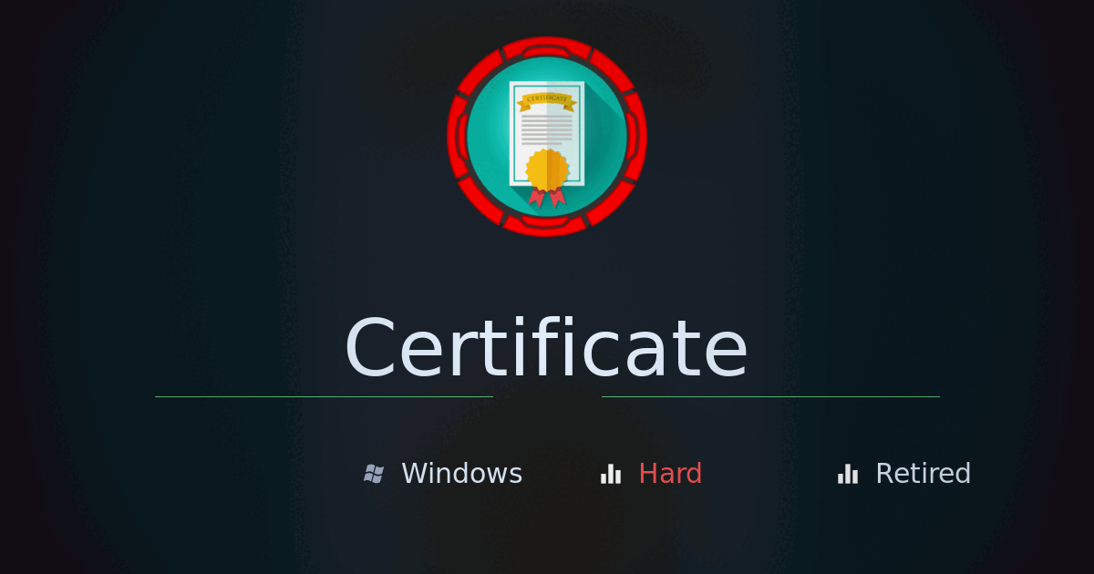 HTB – Certificate